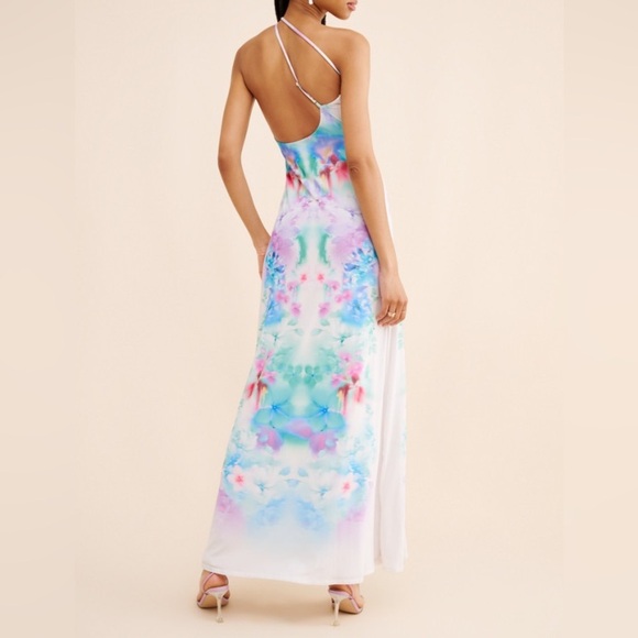 AFRM Suzanne Power Mesh Maxi Dress Size XL - Picture 7 of 11